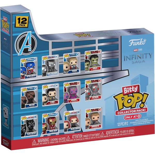 Coffret de 12 mini-figurines Marvel Infinity Saga - Bitty Pop 