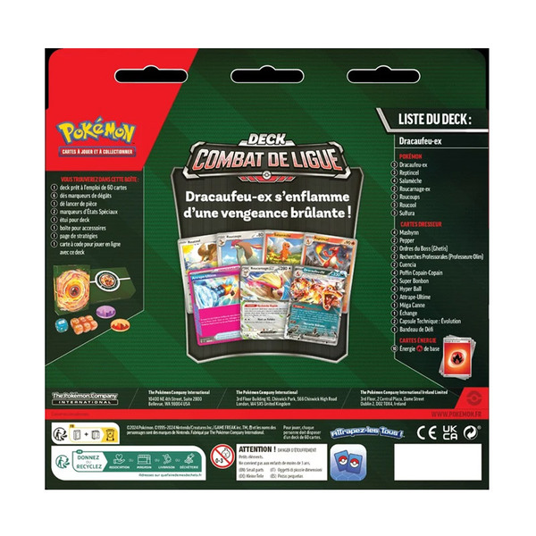 Deck Pokemon Combat De Ligue - Dracaufeu Ex - FR