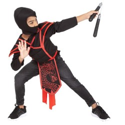 Armure et accessoires de déguisement ninja 5-8 ans