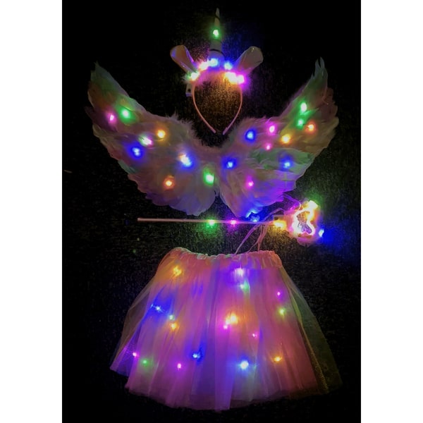 Déguisement tutu et accessoires lumineux 5-8 ans