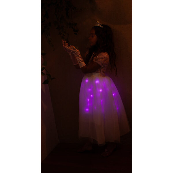 Déguisement de princesse lumineux + accessoires 5-6 ans