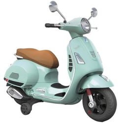 Porteur électrique moto Vespa vert 6V