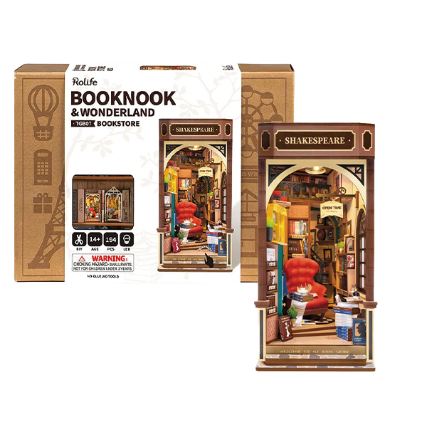 Maquette diorama Librairie Shakespeare (194 pièces)