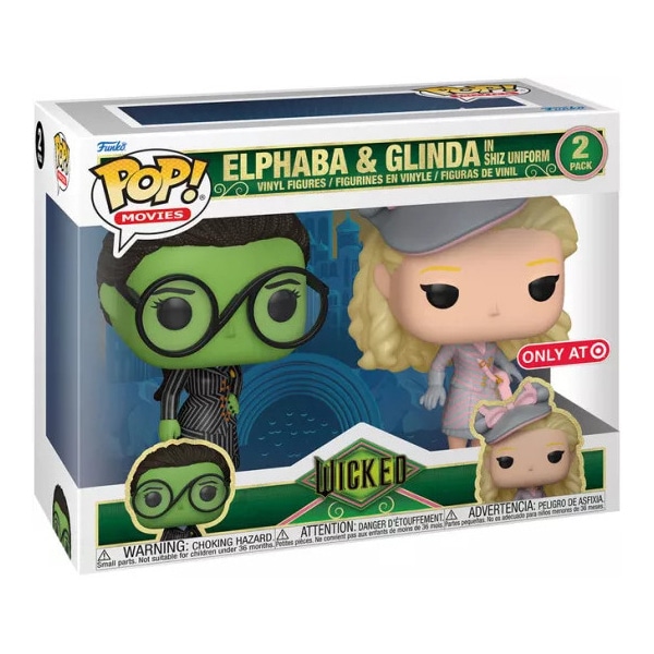 Figurines duo Elphaba et Glinda Wicked - Funko Pop