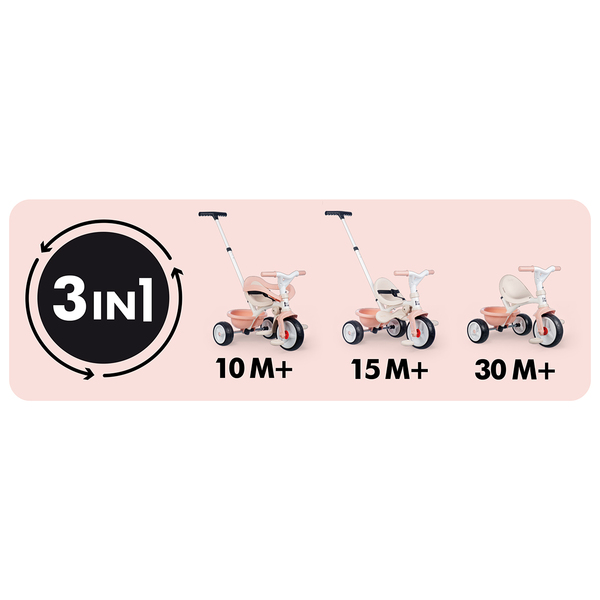Tricycle Be Move Confort Rose