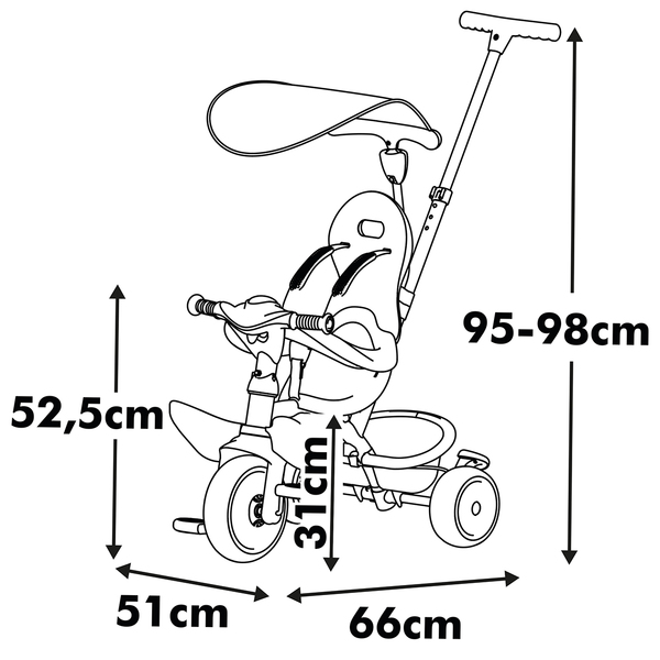 Tricycle Baby Balade - Smoby Life