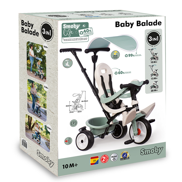 Tricycle Baby Balade - Smoby Life