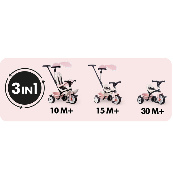 Tricycle Baby Driver Rose
