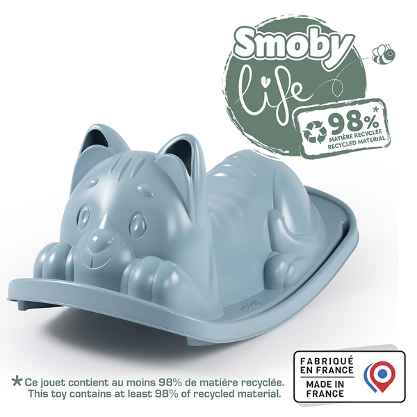 Jouet à bascule - Chat bleu - Smoby Life 