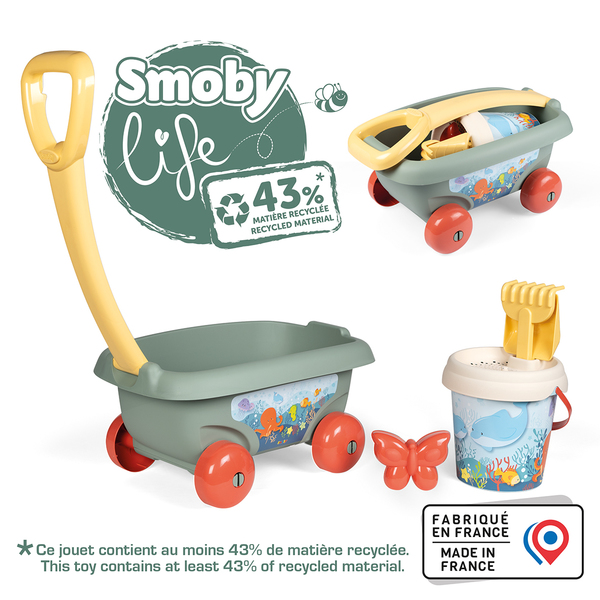 Chariot plage garni - Smoby Life
