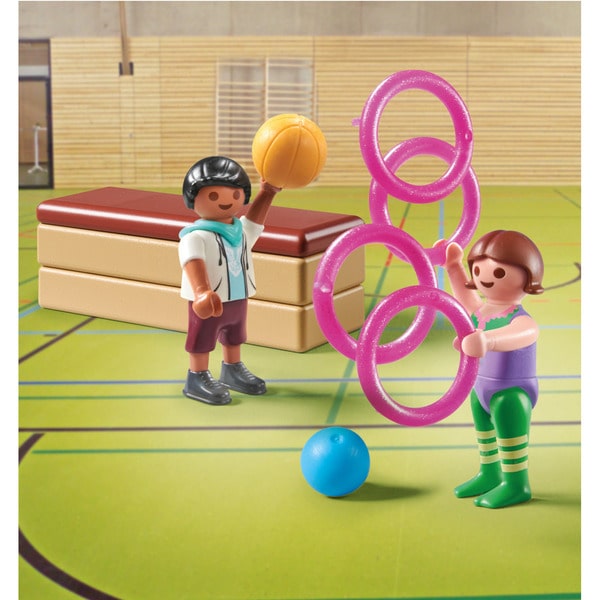 71757- Playmobil Special Plus - Duo d enfants avec matériel gymnastique