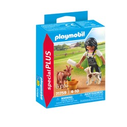 71759 - Playmobil Special Plus - Fermière avec chèvre et chevreau