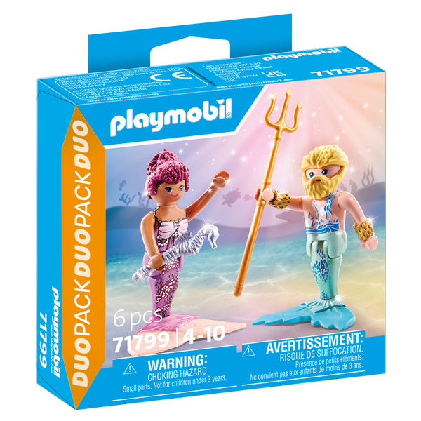 71799 - Playmobil Duo - Sirène et triton avec sceptre et trident