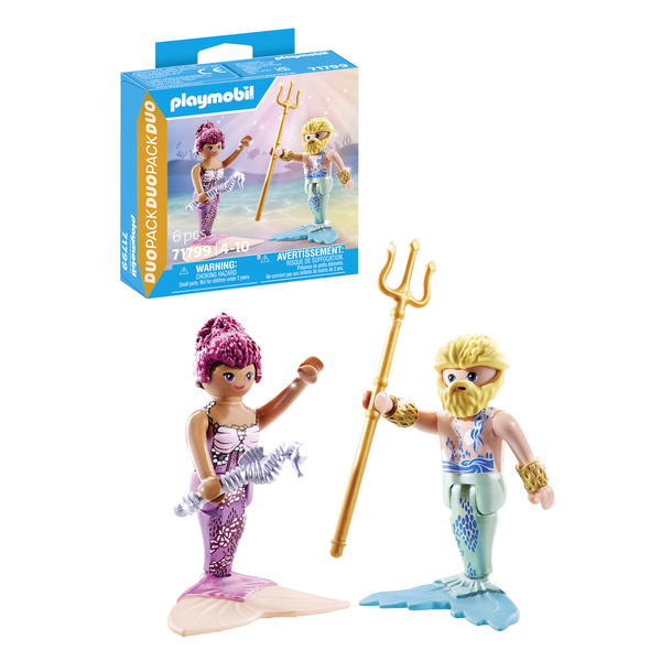 71799 - Playmobil Duo - Sirène et triton avec sceptre et trident