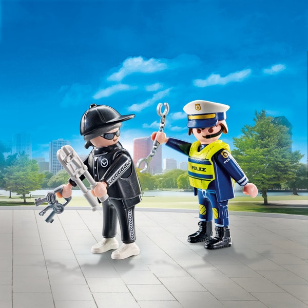 71804 - Playmobil Duo - Policier et bandit avec accessoires