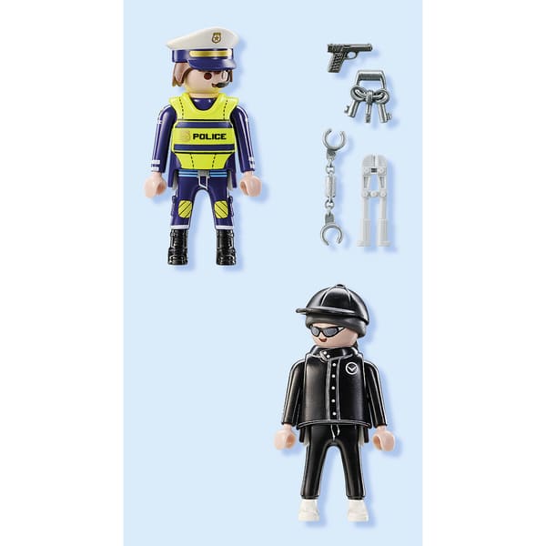 71804 - Playmobil Duo - Policier et bandit avec accessoires