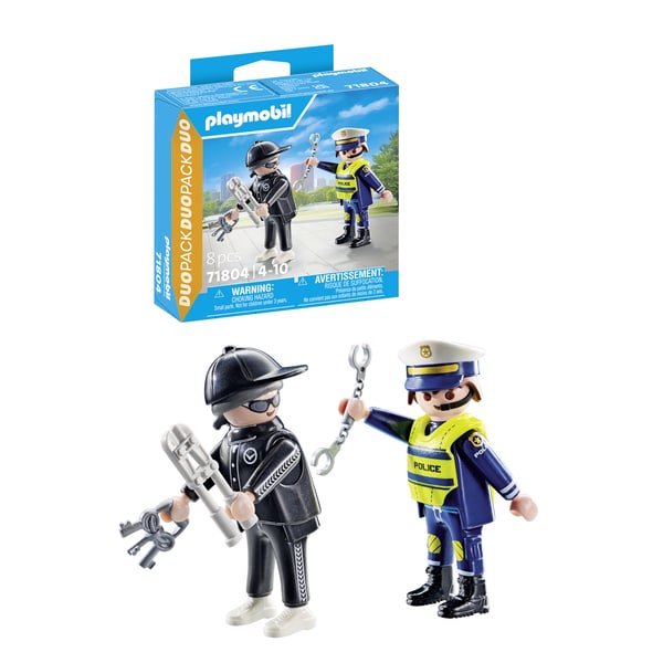 71804 - Playmobil Duo - Policier et bandit avec accessoires