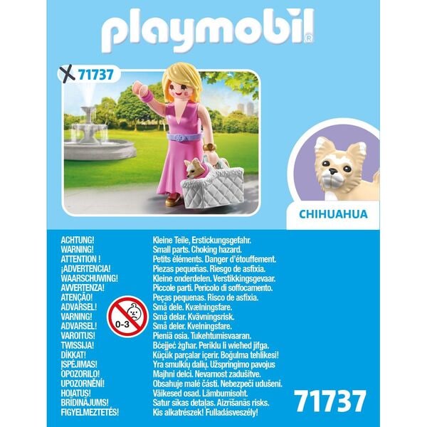 71737 - Playmobil My Life - Dame avec Chihuahua et panier transport