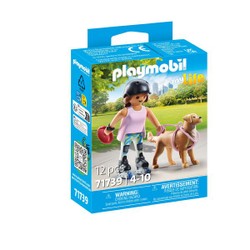 71739 - Playmobil My Life - Jeune fille avec rollers et chien Retriever