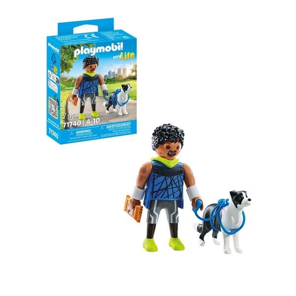 71740 - Playmobil My Life - Sportif avec chien Border Collie