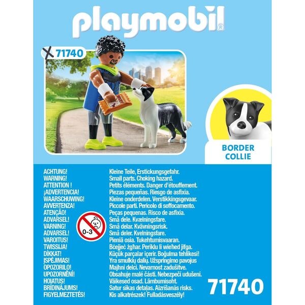 71740 - Playmobil My Life - Sportif avec chien Border Collie