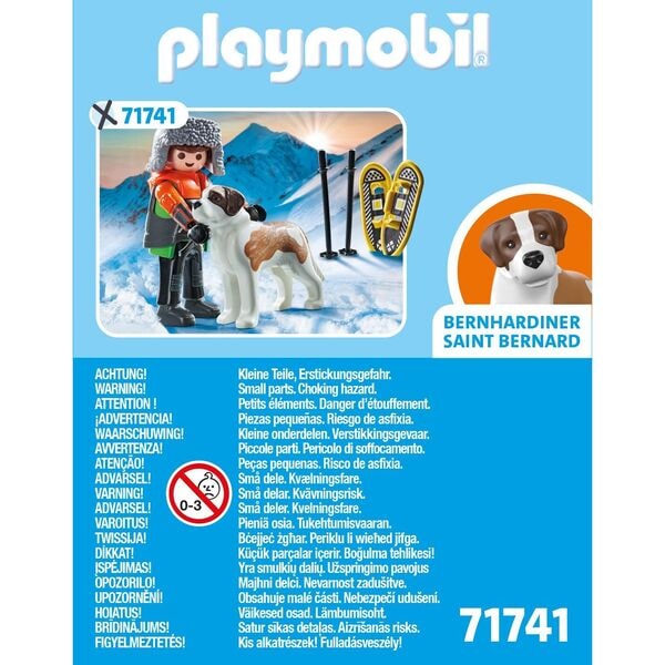 71741 - Playmobil My Life - Garçon en raquettes avec Saint Bernard