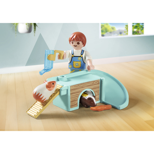 71746 - Playmobil My Life - Enfant 2 cochons d Inde et accessoires