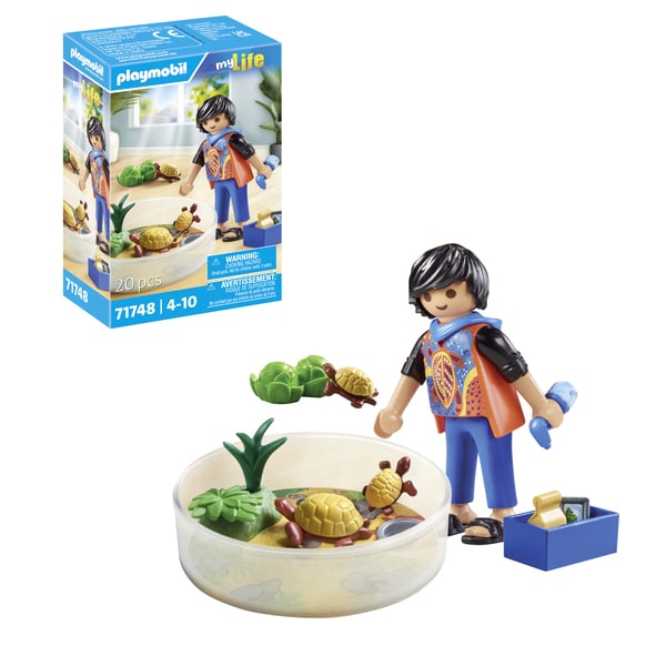 71748 - Playmobil My Life - Famille de tortues dans un terrarium ...