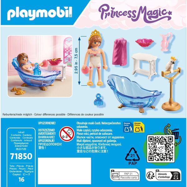 71850 - Playmobil Princess Magic - Salle de bain royale avec princesse