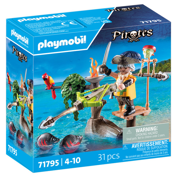 71795 - Playmobil Pirates - Pirate avec arbalète et poissons à viser