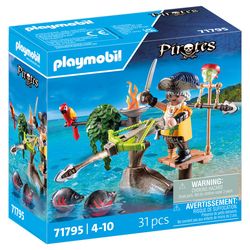 71795 - Playmobil Pirates - Pirate avec arbalète et poissons à viser