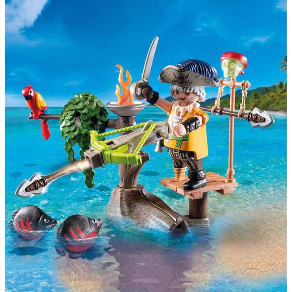 71795 - Playmobil Pirates - Pirate avec arbalète et poissons à viser