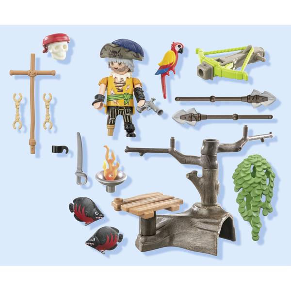71795 - Playmobil Pirates - Pirate avec arbalète et poissons à viser