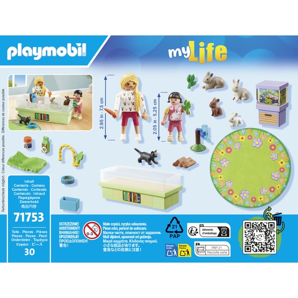 71753 - Playmobil My Life - Animalerie avec enclos à lapins