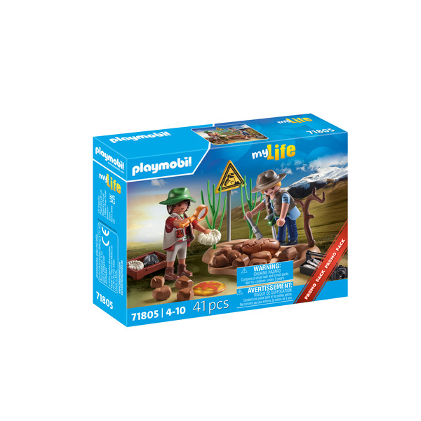 71805 - Playmobil My Life - Chasseurs et fossiles de dinosaures