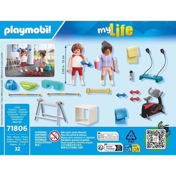 71806 - Playmobil My Life - Sportifs avec matériel de fitness