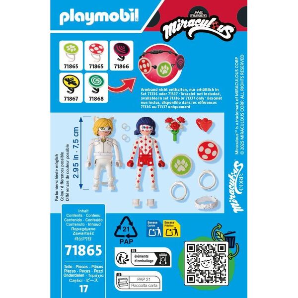 71865 - Playmobil Miraculous - Mariage de Ladybug et Chat Noir