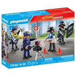 71730 - Playmobil Action Heroes - Set métiers de la police : 4 policiers