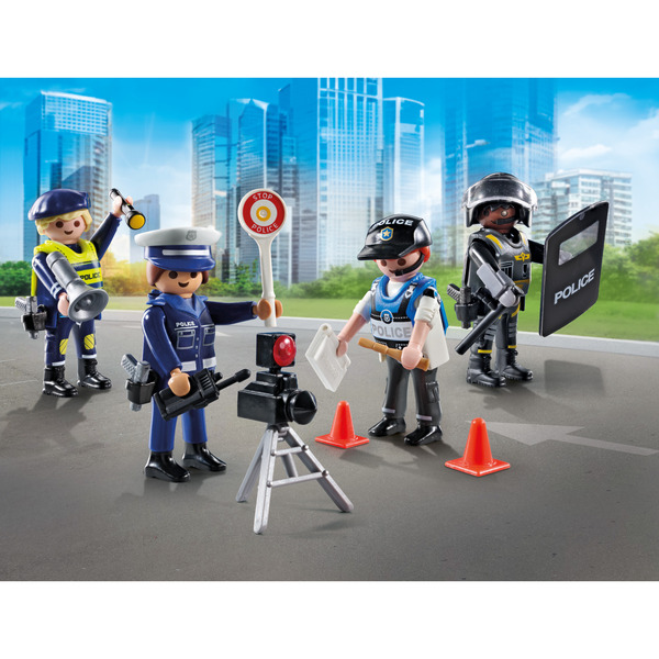 71730 - Playmobil Action Heroes - Set métiers de la police : 4 policiers