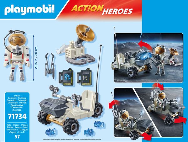 71734 - Playmobil Action Heroes - Mission d Analyse de Roches et Astronaute