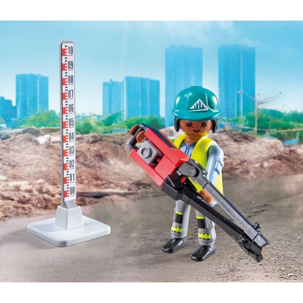 71751 - Playmobil Action Heroes - Ouvriers avec rouleau compresseur