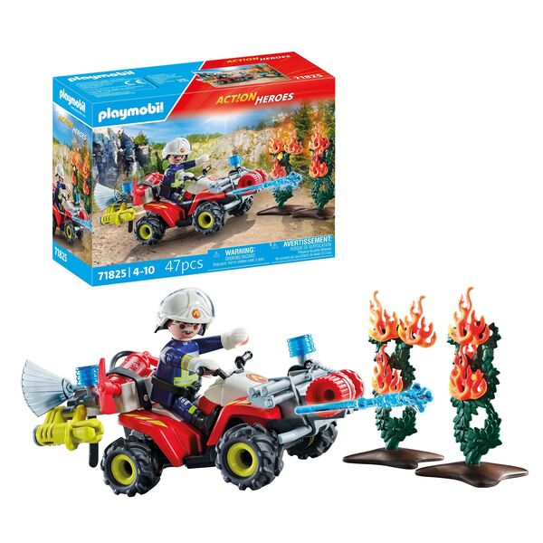 71825 - Playmobil Action Heroes - Pompier avec quad