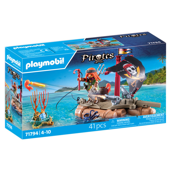 71794 - Playmobil Pirates - Pirate avec radeau flottant et trésor