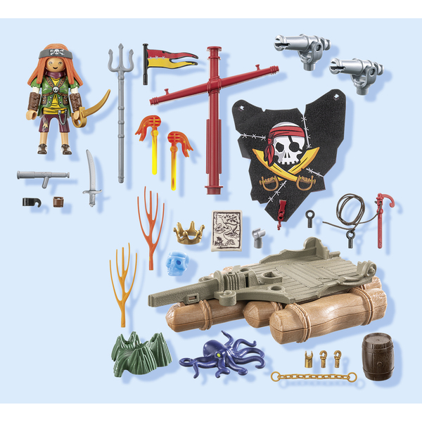 71794 - Playmobil Pirates - Pirate avec radeau flottant et trésor