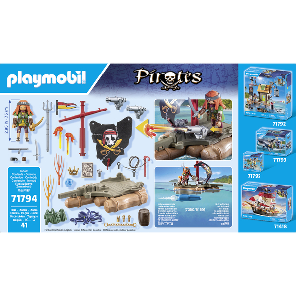 71794 - Playmobil Pirates - Pirate avec radeau flottant et trésor