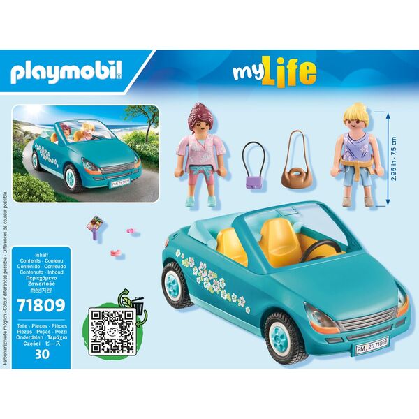 71809 - Playmobil My Life - Cabriolet, jeunes filles et accessoires