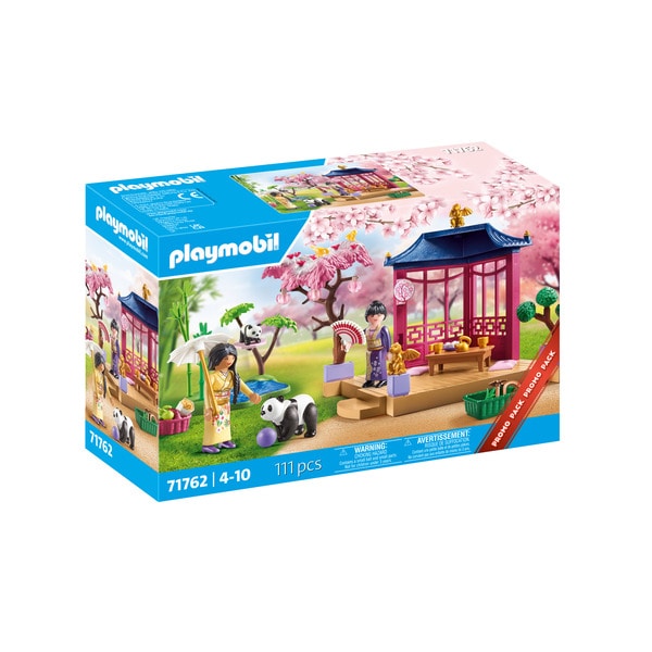 71762 - Playmobil - Jardin asiatique avec famille de pandas