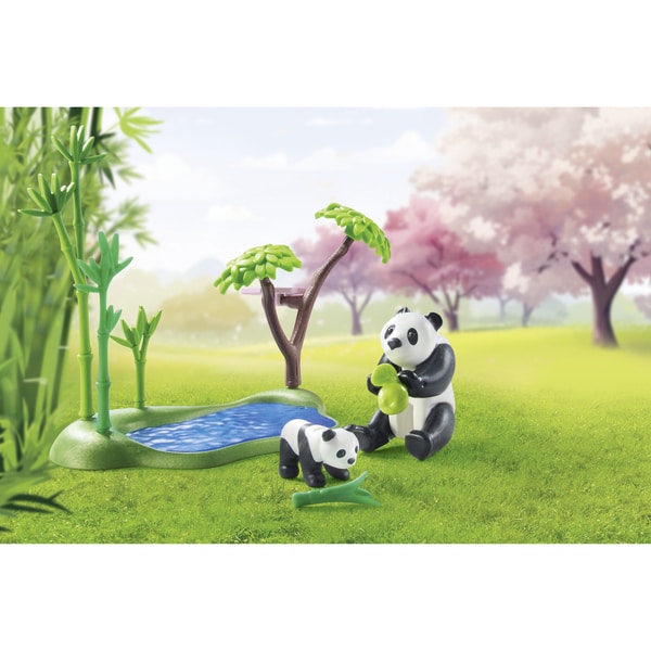 71762 - Playmobil - Jardin asiatique avec famille de pandas