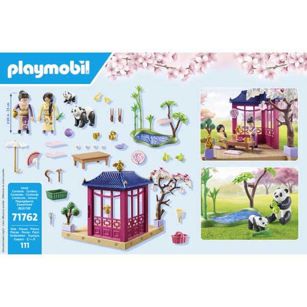 71762 - Playmobil - Jardin asiatique avec famille de pandas