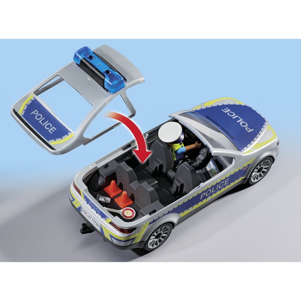 71729 - Playmobil Action Heroes - Voiture police avec sirène et gyrophare